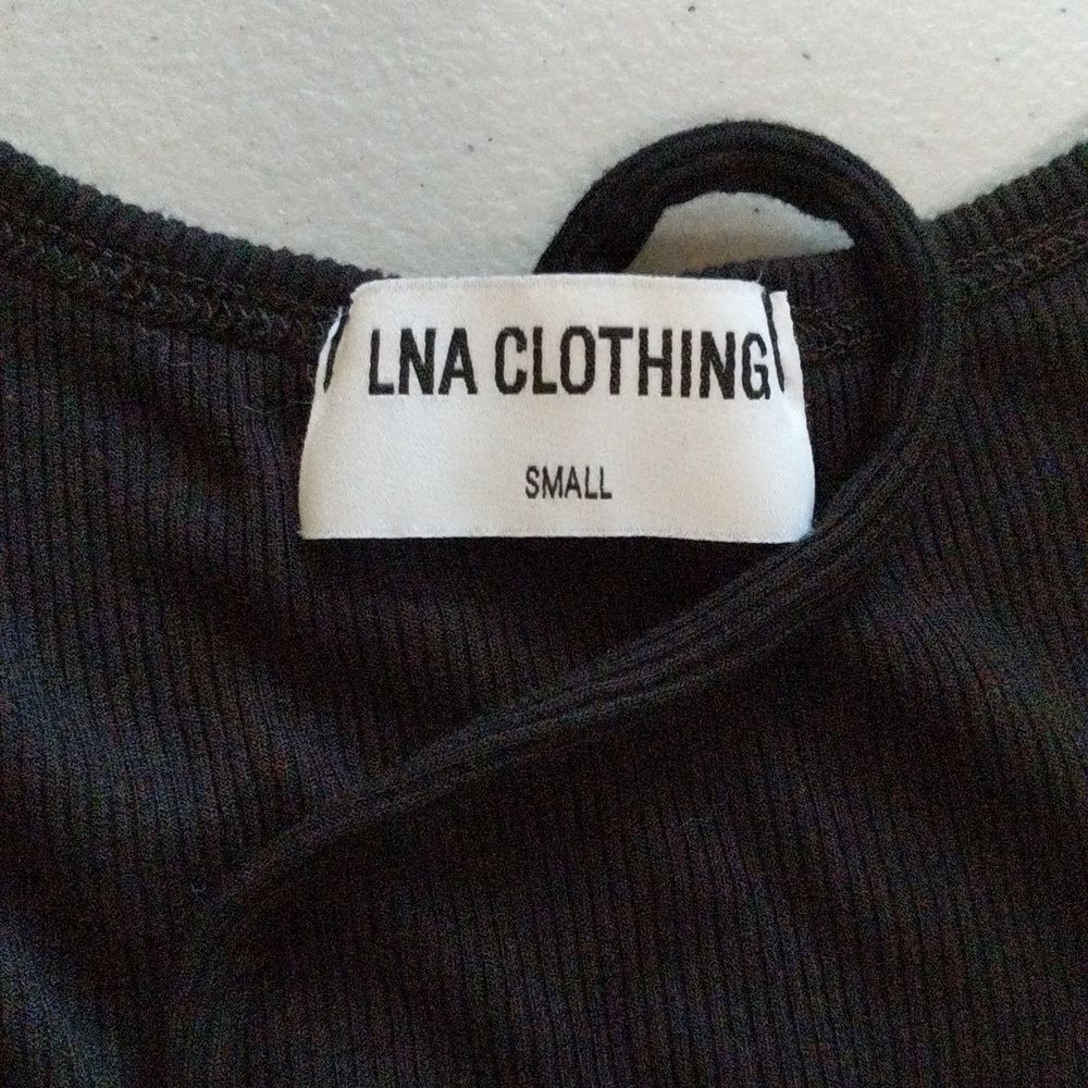 LNA clothing Ruched Rib knit Top small - Picture 4 of 8